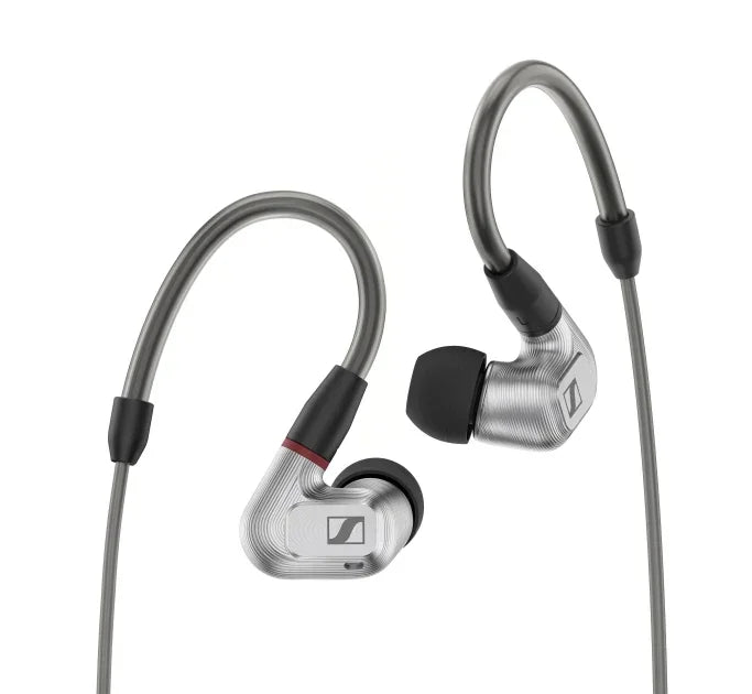 Sennheiser IE 900 in-ear headphones silver finish, premium audio equipment at The Source AV