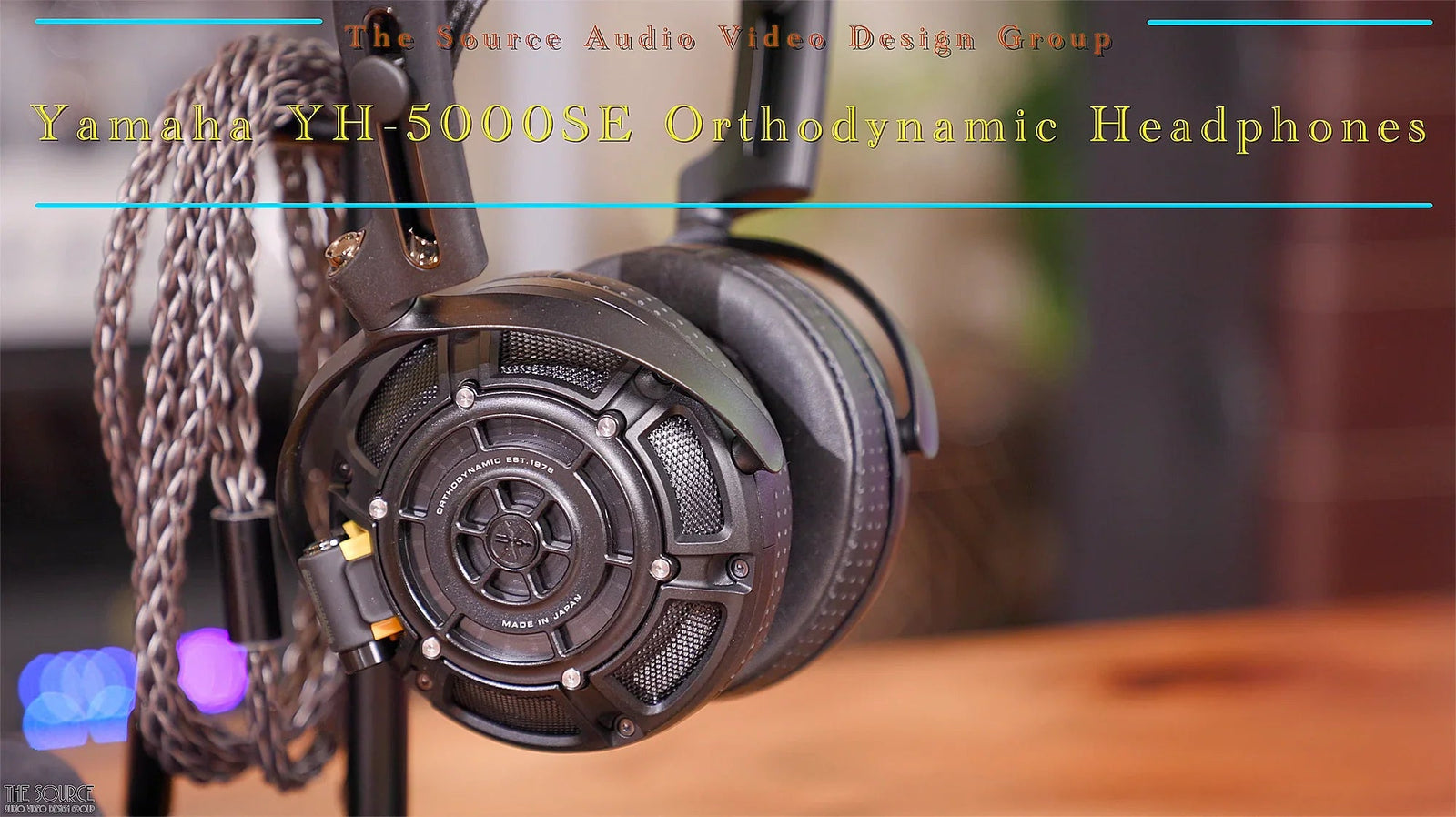 Yamaha YH-5000SE orthodynamic open-back headphones on display at The Source AV audio store